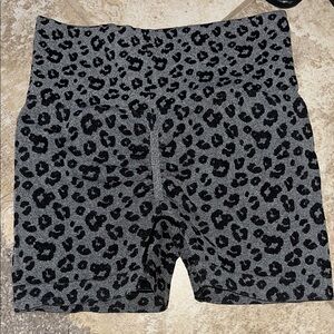 Leopard Print Women's Athletic Shorts